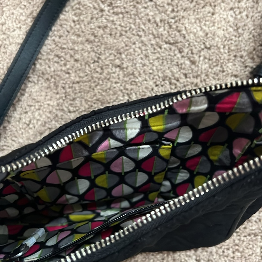 Vera Bradley quilted black purse small - Picture 3 of 4